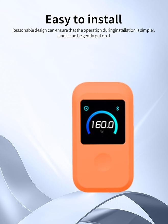 Case for Anker Prime Charger（160W 3Ports Smart Display）, WUNIAK Soft Silicone Protective Portable Scratch Shock Resistant Shell,Protective Case for Anker Prime Charger 160W,Orange
