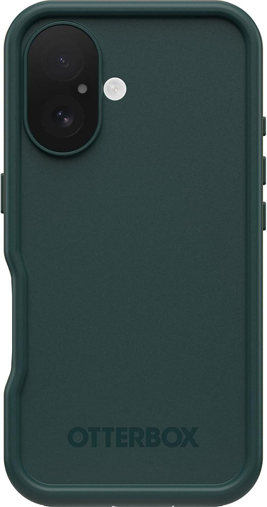 OtterBox iPhone 16 FRĒ Series Waterproof Case with MagSafe (Designed by LifeProof) - Sagebrush Green, Waterproof, 60% Recycled Plastic, Sleek and Stylish