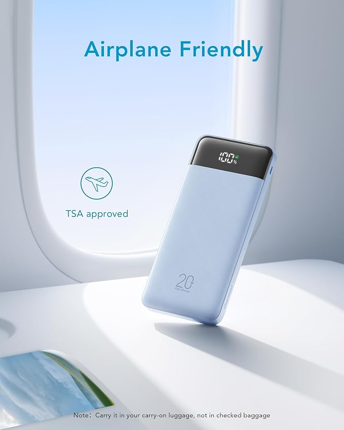 charmast 20000mAh Portable Charger with Built in Cables, 22.5W Travel Power Bank Fast Charging, USB C Cell Phone Battery Pack for iPhone 16/15/14/13/12/11 Series, iPad, Samsung, Android, Tablet