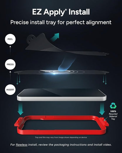 ZAGG Glass Elite Anti-Reflective Samsung Galaxy Z Flip6 Camera Lens Protector - Tempered Glass Lens Protector with Polycarbonate Frame, 5X Stronger, Maximum Scratch Protection, Smudge Resistant