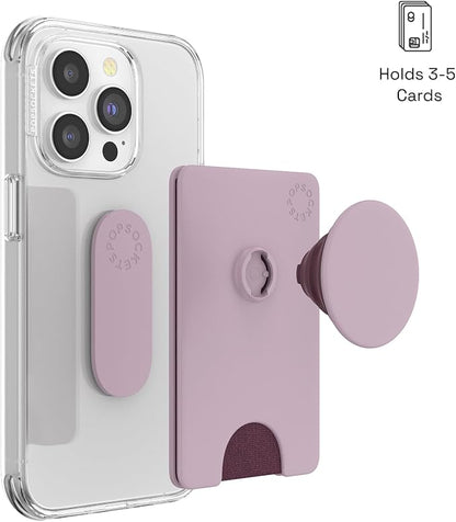 PopSockets Adhesive Phone Wallet and Card Holder with Grip, Light Pink - Blush Pink