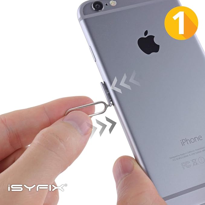 Sim Card Tray Pin Eject Removal Tool Needle Opener Ejector 10X Pack By iSYFIX for All iPhone, Apple iPad, HTC, Samsung Galaxy, and Most Smartphone Brands