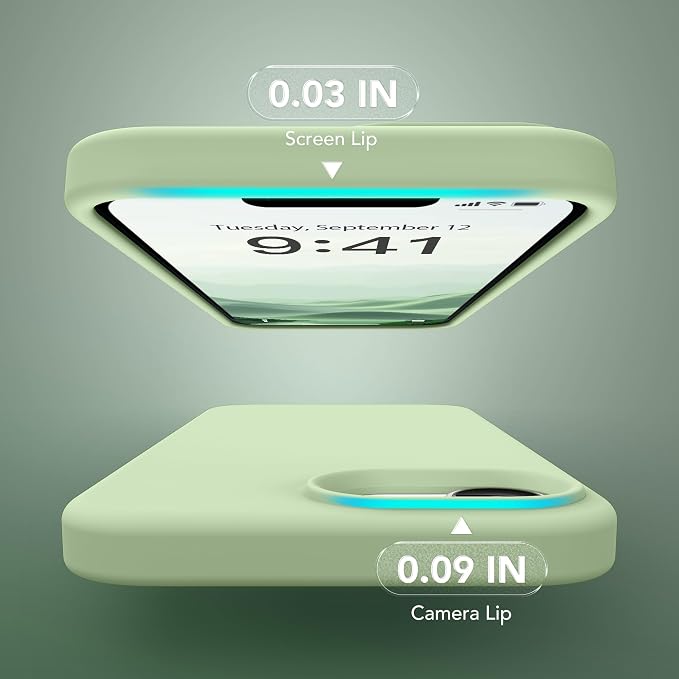 Magnetic for iPhone 17e/iPhone 16e Case, Compatible with MagSafe, [Soft Anti-Scratch Microfiber Lining] Slim Silicone Shockproof Protective Phone Case for iPhone 17e/16e 6.1", Matcha