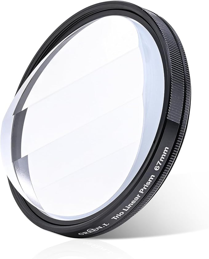 GREEN.L 82mm Motion Blur & Ghost Effect Filter — 360° Rotatable Bilateral Prism for Creative Photos & Videos, Premium Optical Glass with Case & Cloth