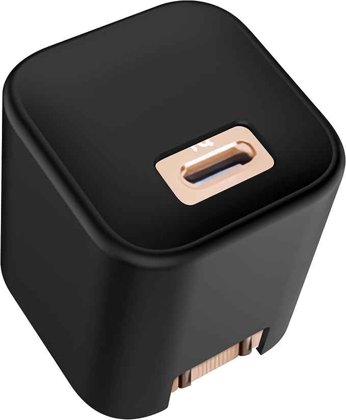 Geiomoo Soft Silicone Case for Anker Nano 45W Charger, Flexible Scratch Resistant Cover (Black)