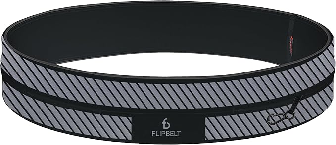 FlipBelt Classic Running Belt, Running Fanny Pack for Women and Men, USA Company