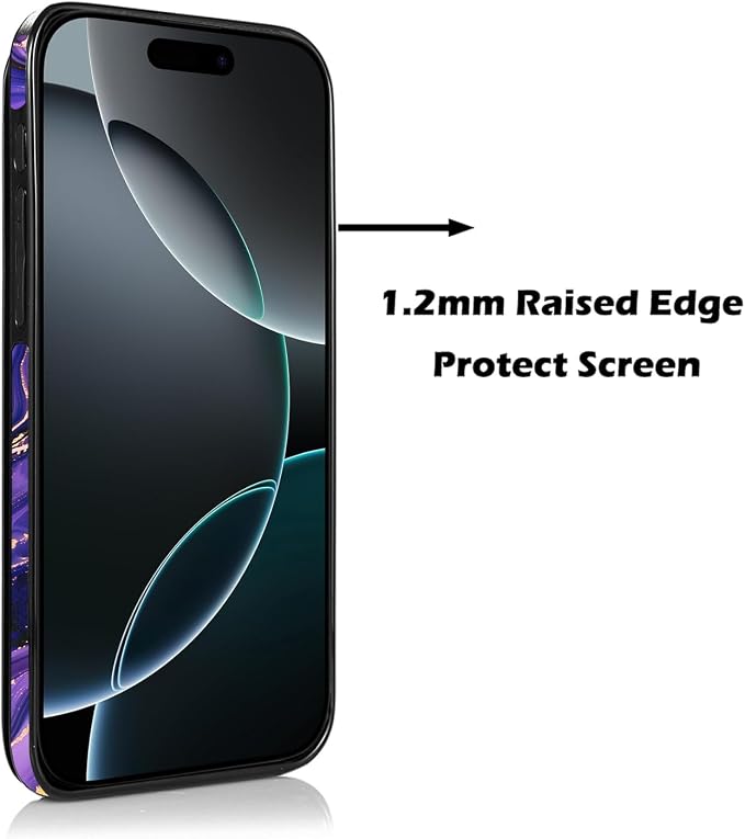 uCOLOR for iPhone 17 Air Wallet Case with Card Holder PU Leather RFID Blocking Design iPhone Air flip case for Women Men Magnetic Clasp Kickstand Design 6.5 inch (Amethyst Dreams)