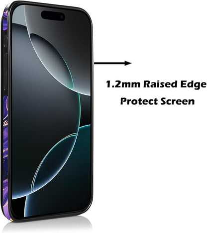 uCOLOR for iPhone 17 Air Wallet Case with Card Holder PU Leather RFID Blocking Design iPhone Air flip case for Women Men Magnetic Clasp Kickstand Design 6.5 inch (Amethyst Dreams)