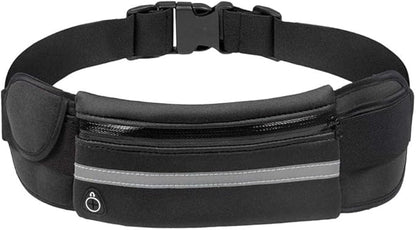 Slim Running Belt for Men, Waterproof Fanny Pack for Men,Phone Holder for Running,Reflective Waist Bag for Women,Runners Belt Pouch,Money Belt,Waist Pack Bag for Workout Camping Travel Running