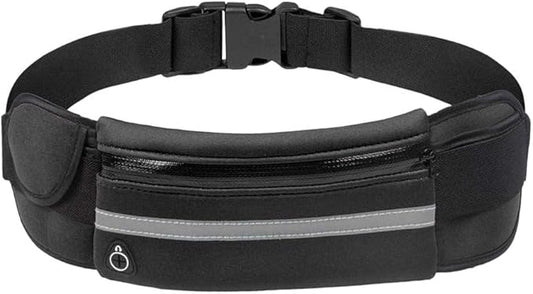 Slim Running Belt for Men, Waterproof Fanny Pack for Men,Phone Holder for Running,Reflective Waist Bag for Women,Runners Belt Pouch,Money Belt,Waist Pack Bag for Workout Camping Travel Running
