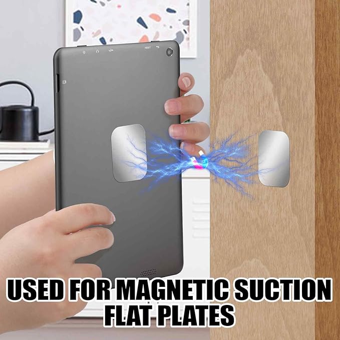 Bewudy 10 Pcs Adhesive Thin Plates (Compatible with Magnetic Mounts), Magnet Phone Mount, Metal Plates for Phone Case