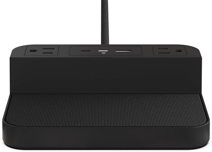 Nonstop Station P Bedside Charging Station – Wireless Charging, USB & USB-C Power, 2X AC Sockets Hotel-Grade Design.