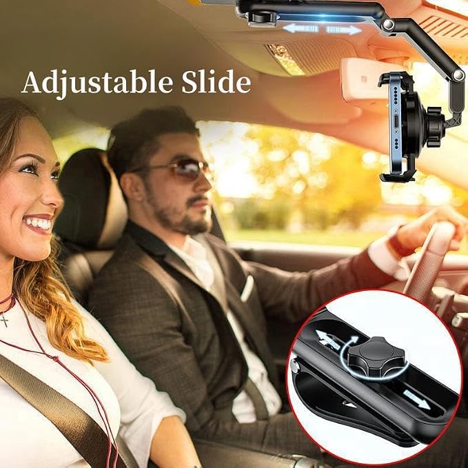 Temvue Car Photography Phone Mount Stabilizer, Universal Cell Phone Car Mount Metal Anti-Shake POV View for Navigation Live Streaming Self-Recording & Video Driving