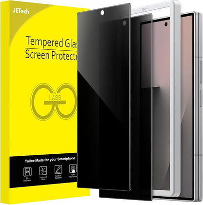 JETech Front Privacy Screen Protector for Samsung Galaxy Z Fold 7, 2-Pack | Anti-Spy Privacy Protection, Tempered Glass, Easy Installation Tool, Case-Friendly, Anti-Scratch Design