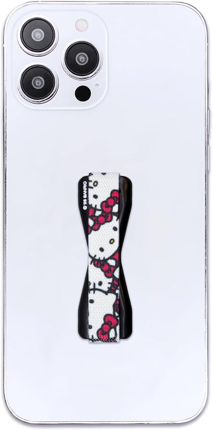 Hello Kitty® Pattern - LOVEHANDLE Universal Phone Grip for Smartphones & Mini Tablets - Phone Holder for Hand - Wireless Charging Compatible - Made in The USA