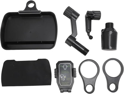 VBESTLIFE 4 in 1 Car Cup Holder Expander Tray, Car Cup Holder + Phone Mount + Food Tray Multifunctional Cup Holder Tray with 360° Rotation Base, for Truck RV Driver Road