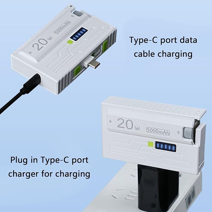 12700 Battery Charging Adapters Case Detachable NonWelding Design Portable Powerbanks Housing Shell Multiple Protections Type C Replaceable Battery Powerbank Case
