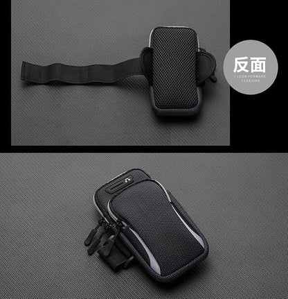 Sport Running Armband Cell Phone Holder Case Exercise Arm Band Bag Pouch for Samsung Galaxy S24 Ultra S23 S22 S21 S20 Plus A14 iPhone 12 13 14 15 Pro Max Moto G Stylus G Power G Play TCL 40 XL (Black)