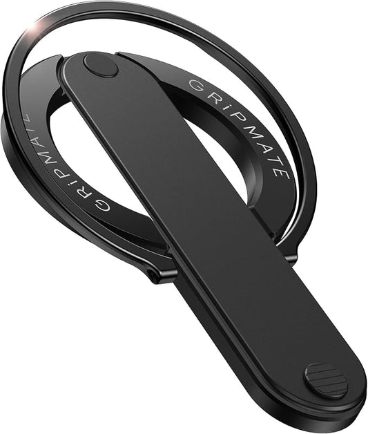 2nd Gen for Magsafe Phone Grip for iPhone - Strong Dual-Sided Magnetic Phone Ring Holder - Detachable, Comfortable Finger Loop Stand for iPhone 17 Pro Max 16 15/14/13/12 Series (Black)
