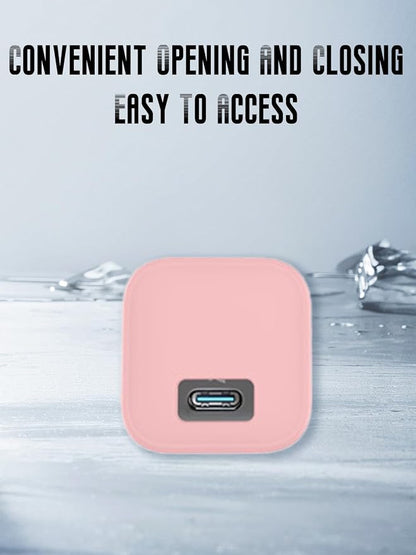 Case for Anker Nano 45W USB-C Charger (Model: B2692), Kids-Friendly Soft Silicone Protective Cover, Shockproof, Waterproof (Pink)