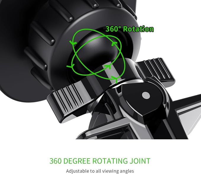 Esoulk Magnetic Car Phone Mount - Universal Air Vent Cell Phone Holder, Hands-Free Strong Magnet Auto Mount, 360° Rotation, Compatible with iPhone, Samsung Galaxy & All Smartphones