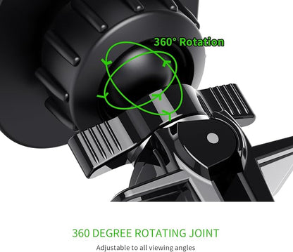 Esoulk Magnetic Car Phone Mount - Universal Air Vent Cell Phone Holder, Hands-Free Strong Magnet Auto Mount, 360° Rotation, Compatible with iPhone, Samsung Galaxy & All Smartphones