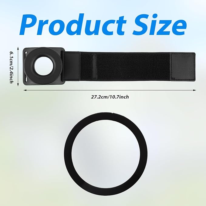 Magnetic Running Phone Holder for iPhone, 360° Rotatable Armband Cell Phone Holder Strong Adaptability Wrist Phone Carrier Compatible with iPhone 12 13 14 15 16 Pro Max Plus Mini