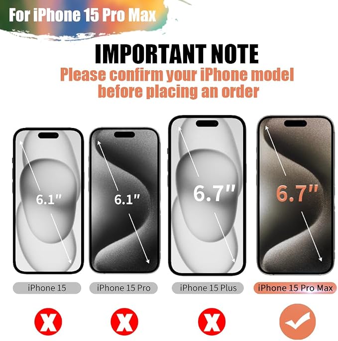Battery Case for iPhone 15 Pro Max, 6000mAh Rechargeable Extended Battery Charging/Charger Case, Add 100% Extra Juice (6.7 inch) Black