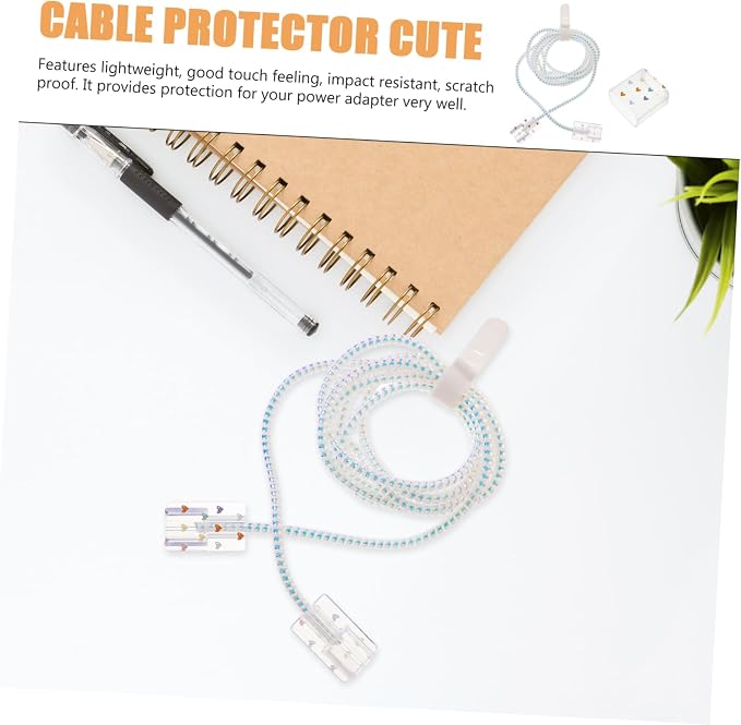 DOITOOL Heart Pattern Portable Power Adapter Sleeve Case for Stylish Charger Cover with Shockproof Protection for Outdoor Activities and Easy Cleaning