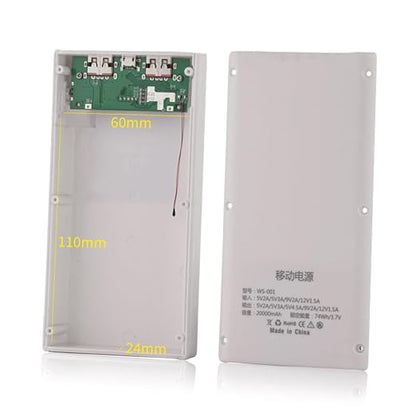 PD22.5W Polymers Charging Case Mobile Power Supply Enclosure Case Led Display Aluminum Alloy Shell Polymers Battery Charging Box