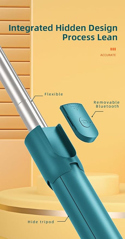 Tianle Selfie Stick, 40 Inch Phone Tripod Extendable Cell Phone Tripod Stand with Wireless Remote and Phone Holder Compatible with iPhone Android Phone for Selfie, Video Recording, Photo
