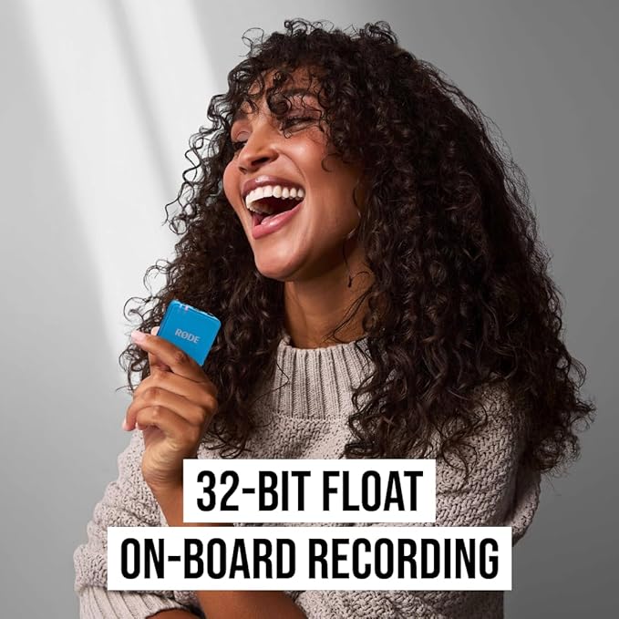RØDE Wireless GO (Gen 3) – Compact Wireless Mic – Pristine Audio, 32-bit Float Recording, Automatic Level Control, for Phones, Cameras and Computers (Blue)