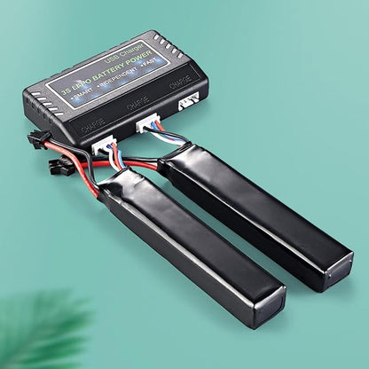 Baoblaze 11.1V LI Charger USB MA 12.6-12.8 Balanced Charger Case for 3S Batteris