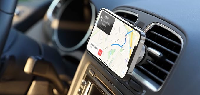 Belkin MagSafe Vent Mount Pro MagSafe iPhone Mount For Car - Silver