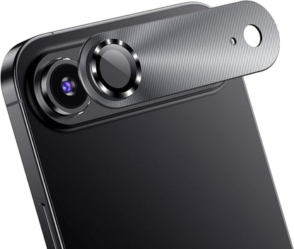 AFARER 2 Pack Metal Camera Lens Protector for iPhone 17 Air – 9H Ultra-thin HD Tempered Glass, [Strong Adsorption][Not Easy to Break] Does not Affect Night Shots,Case Friendly (Grey)