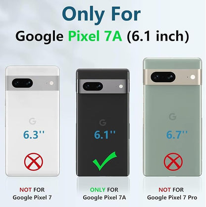 Battery Case for Pixel 7a, Upgraded 10000mAh Battery Pack Rechargeable Charger Case with Wireless Charging Compatible for Pixel 7a(6.1 inch) External Battery Charging Cover(Black)