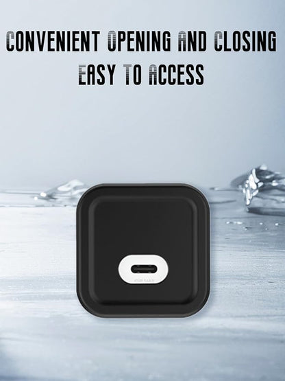 Case for Mophie 45W 1-Port USB-C Charger, Kids-Friendly Soft Silicone Protective Cover, Shockproof, Waterproof (Black)