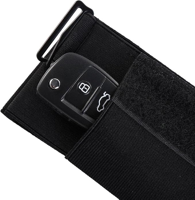 Leadigol Slim Running Phone Belt Bag, 18x9cm Waist Bag Money Belts Waist Pack Pouch Running Phone Holder Bag for Hiking Climbing Outdoor Women Men(17.5cm)