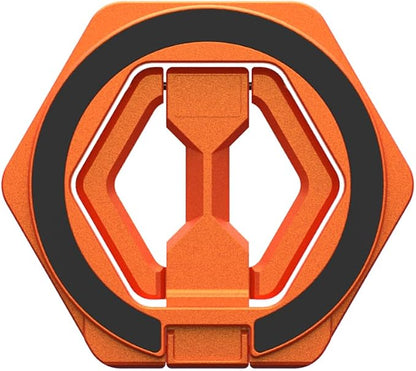 URBAN ARMOR GEAR UAG Magnetic Phone Ring Stand Compatible with MagSafe Magnet, Removable Metal Finger Ring Grip & 360 Rotation Adjustable Kickstand for iPhone 17, Galaxy S26, Burnt Orange