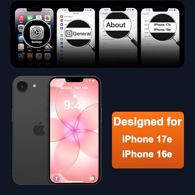 MOCCA Strong Magnetic for iPhone 17e Case/iPhone 16e Case [Compatible with Magsafe] [Full Camera Protection] Slim Translucent Matte Shockproof Phone Case for iPhone 17e / 16e 6.1", Pink