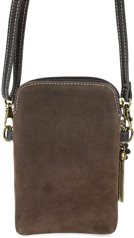 CHALA Dazzled Cell Phone Crossbody Purse-Women PU Leather Multicolor Handbag with Adjustable Strap