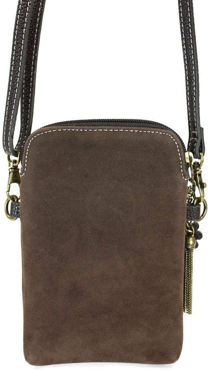 CHALA Dazzled Cell Phone Crossbody Purse-Women PU Leather Multicolor Handbag with Adjustable Strap