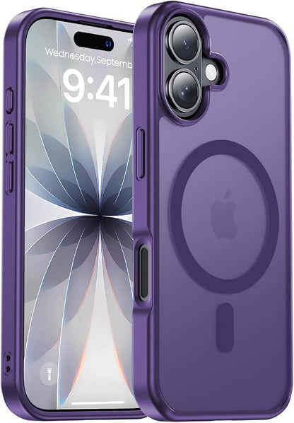 Strong Magnetic for iPhone 17 case [10Ft Military-Grade Protection] Compatible with fit MagSafe Shockproof Slim Thin Cover case for iPhone 17 6.3 inch, Deep Purple