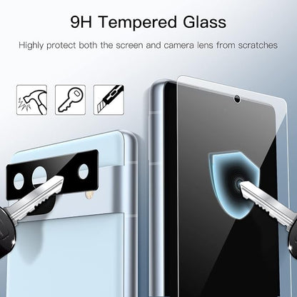 JETech Screen Protector for Google Pixel 7a, 2+2 Pack | with Camera Lens Protector, HD Clear Tempered Glass, Anti-Scratch Protection, Easy Installation Tool