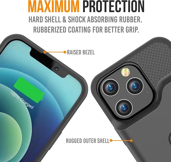 Alpatronix Battery Case for iPhone 13 Mini [2025 Upgraded], Strong Slim Portable Wireless Charging Case, Protective Extended Charger Cover, CarPlay and Certified Connector Chip
