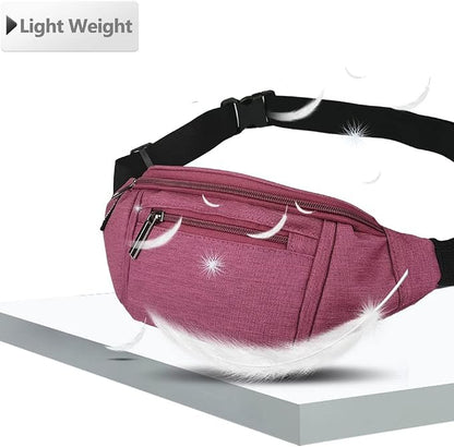 Crossbody Fanny Pack for Women Fashionable,Fashion Waist Bag Purse,Belt Bag for Travel Walking Running Hiking Cycling,Easy Carry Any Phone,Wallet (Purple)