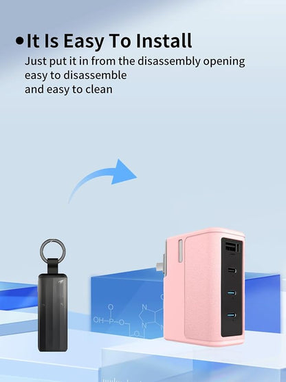 Compatible with CUKTECH 15 140W USB C Charger,UYRUREL Premium Sillence Material,Shock-Absorbing and Anti Drop Protection Soft Shell,Pink