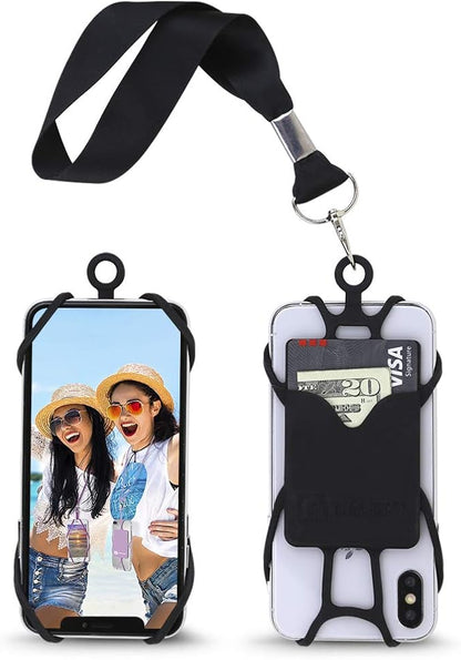 Gear Beast Cell Phone Wrist Strap Mobile Phone Holder Wristlet with Card Pocket Compatible with iPhone, Galaxy & Most Smartphones