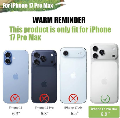 Battery Case for iPhone 17 Pro Max, 6000mAh Rechargeable Extended Battery Charging/Charger Case, Add 100% Extra Juice (6.9 Inches) Black