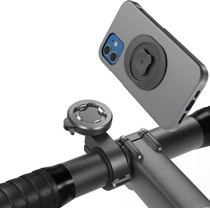 CQ Bike Phone Holder, Motorcycle Phone Mount, Universal Quick Lock/Release Out Front Bike Cell Phone Holder for Bike MTB Mountain Road Biycle, EBike, Scooter,Moto Handlebar
